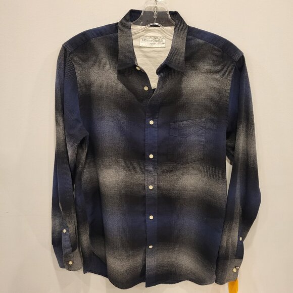 Officine Generale Plaid Button Down Long Sleeve Shirt Size Small Flannel - Picture 1 of 8